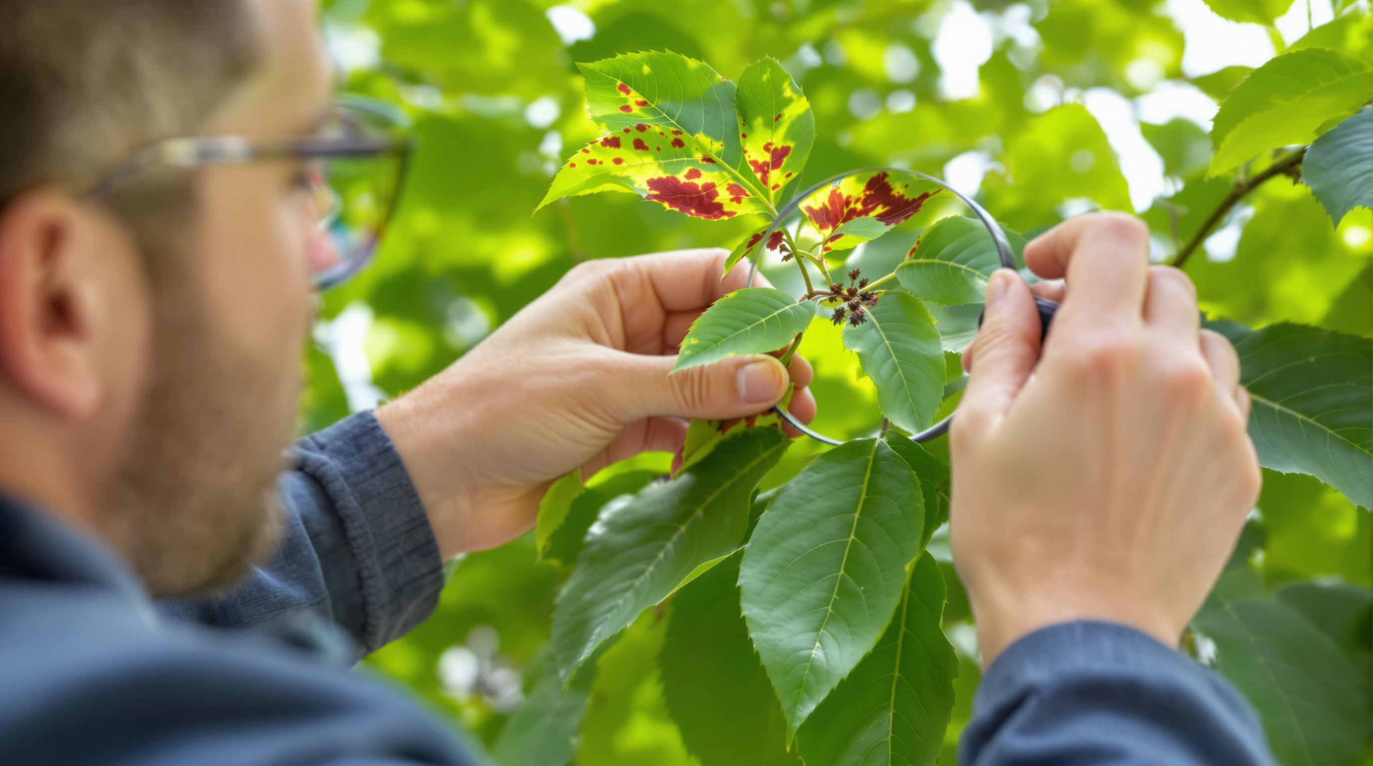 Expert arboricole examinant un arbre en Vendée